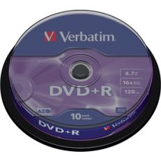 43498P DVD+R 16X 10KS cake VERBATIM