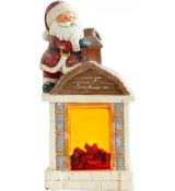 MagicHome 8090927 Dekorácia Santa s kozubom 9 LED