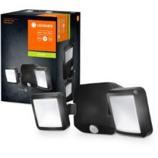 Battery LED Spotlight Double Black