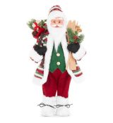 MagicHome Dekorácia Santa s lyžami 46 cm